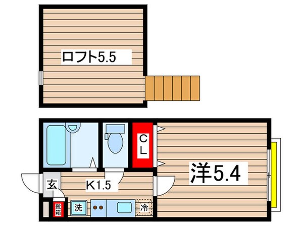 ＡＺＥＳＴ－ＲＥＮＴ中野島Ⅱの物件間取画像